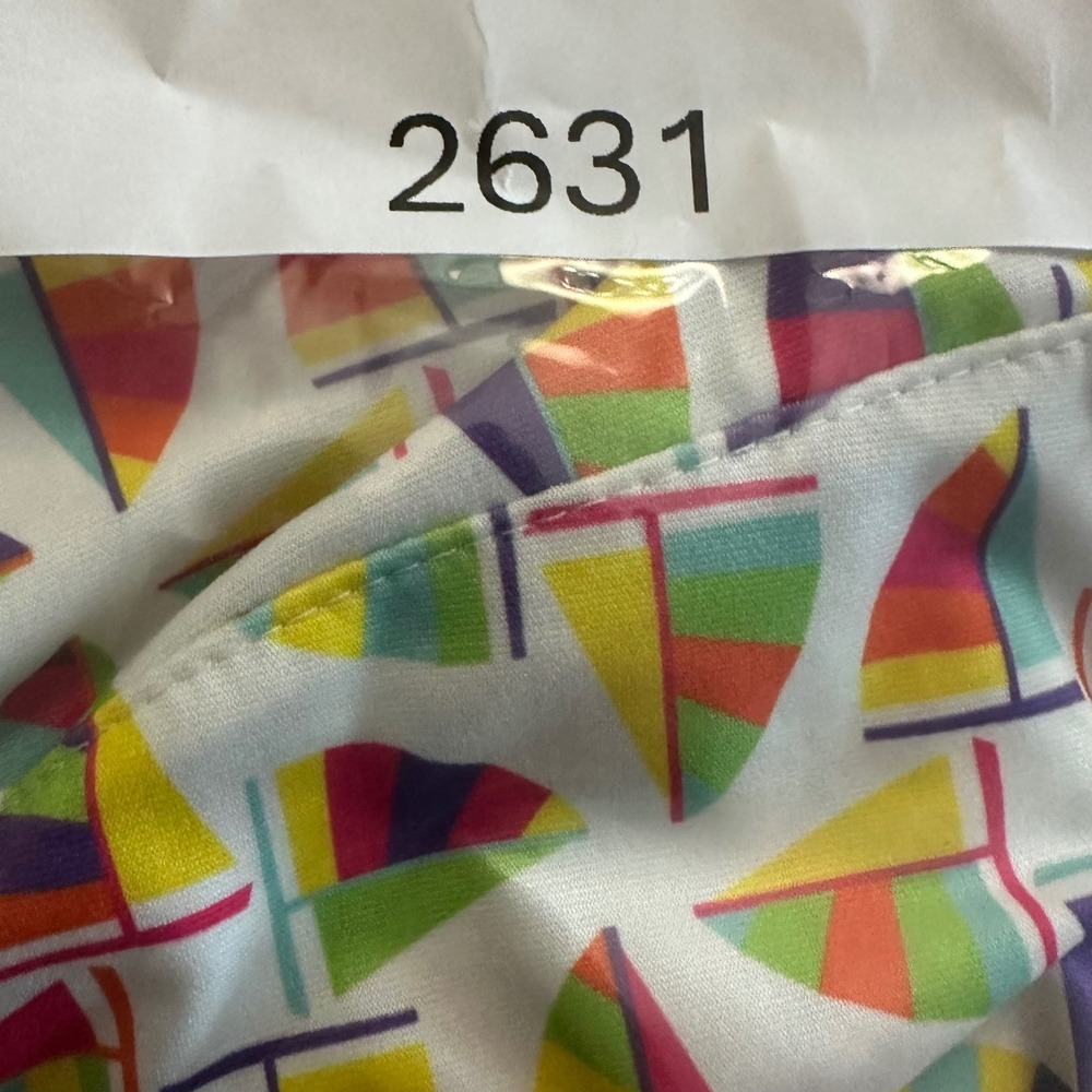 Tee2Sea Women's Sailboat Print Athletic Skort White Rainbow Size M Golf Sailing‎ - Picture 13 of 13